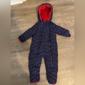 Snozu Navy Blue Baby Snowsuit size 18M